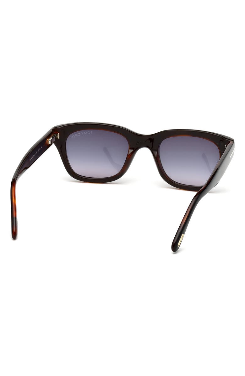 TOM FORD 52mm Gradient Rectangular Sunglasses, Alternate, color, 