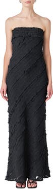 Endless Rose Ruffle Strapless Maxi Dress