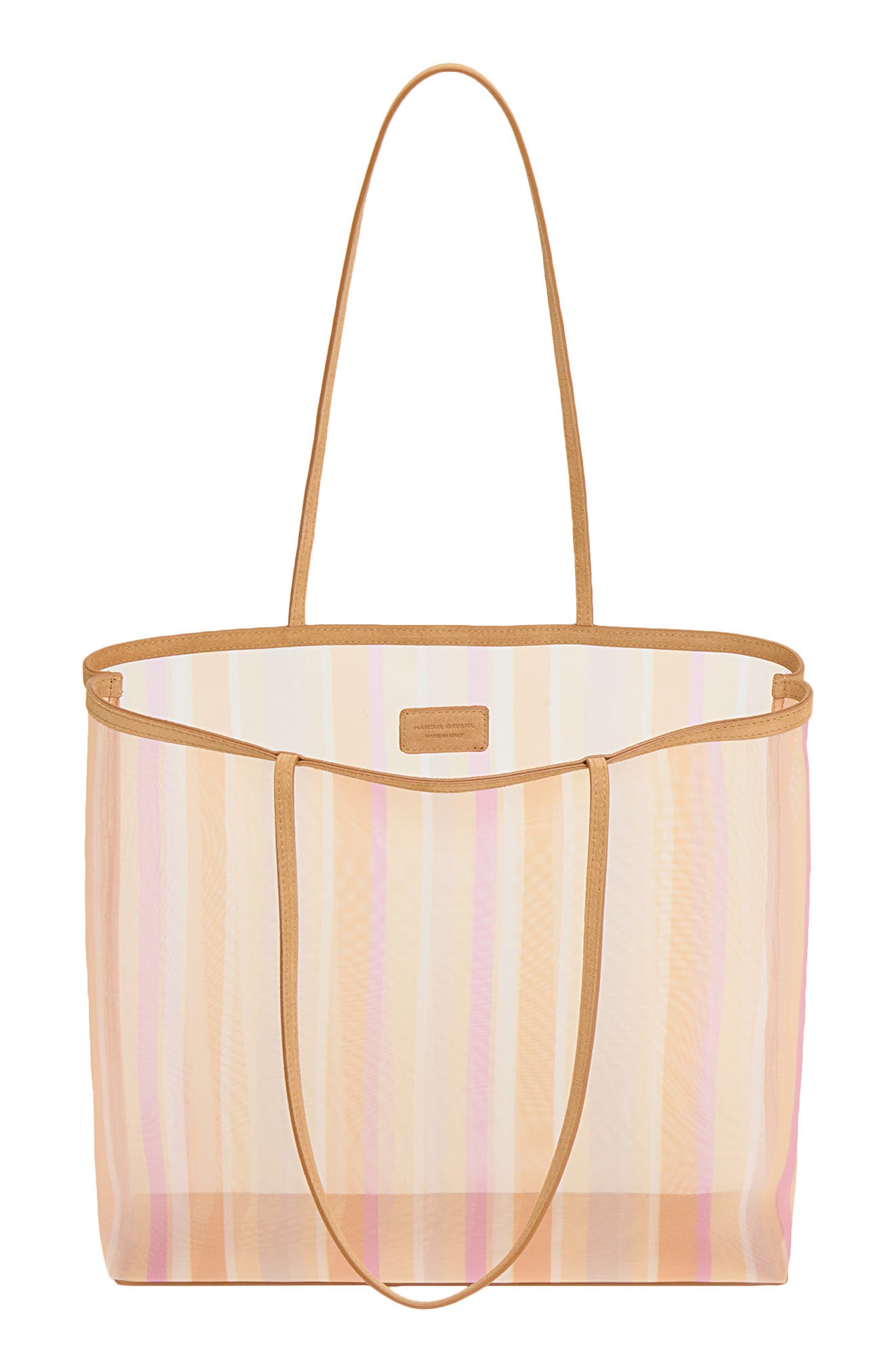 Large Filo Stripe Mesh Tote, Alternate, color, SUNSET MULTI