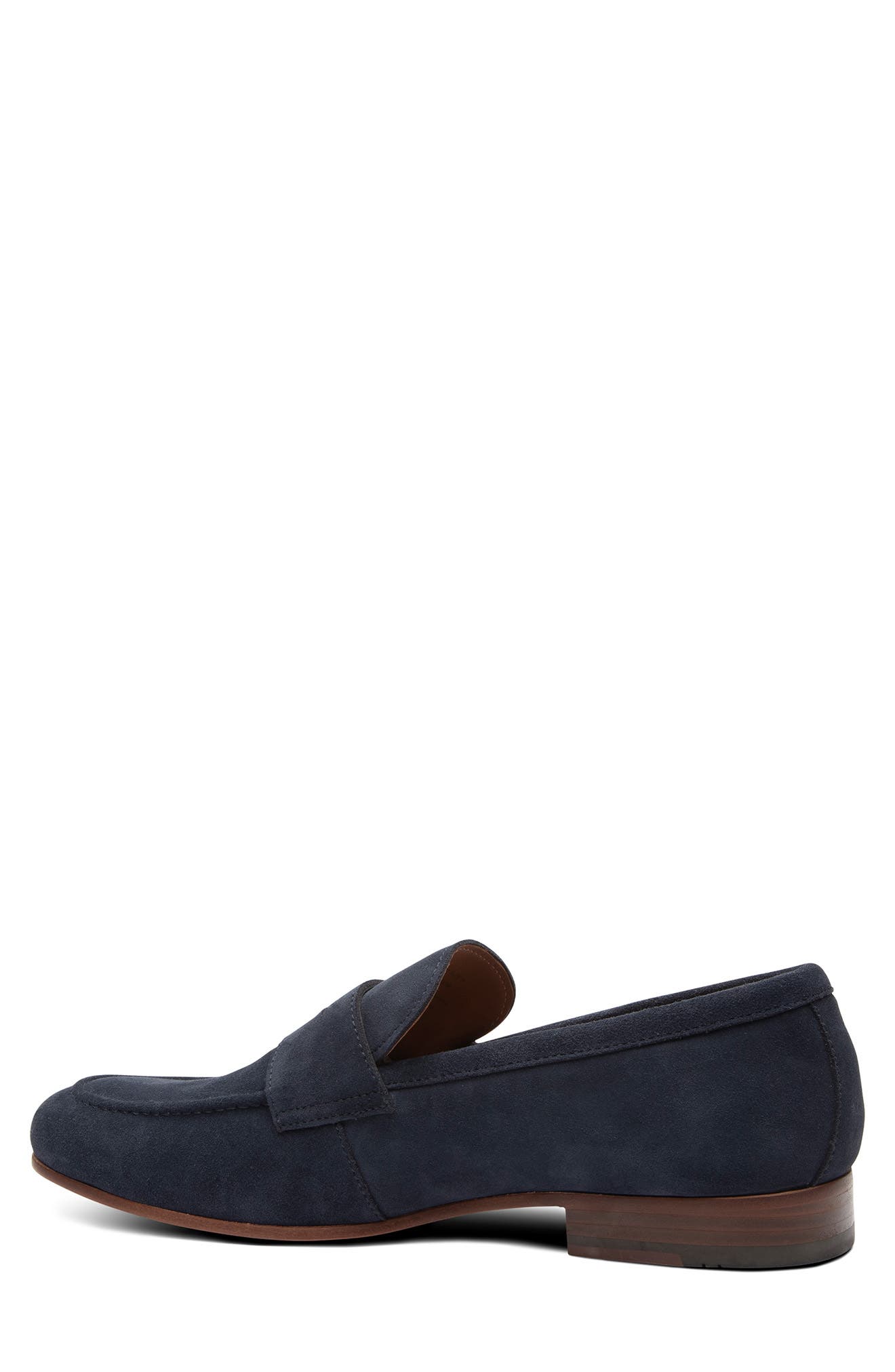 Cartwright Penny Loafer, Alternate, color, NAVY SUEDE