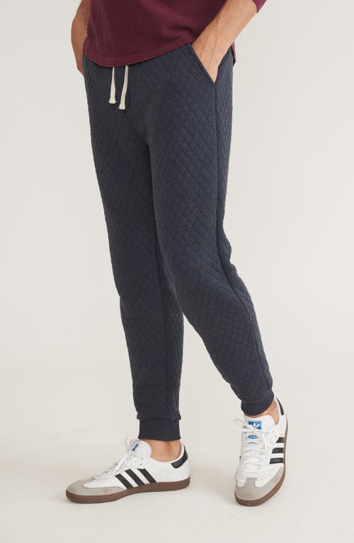 Marine Layer Quilted Standard Fit Joggers In Blue