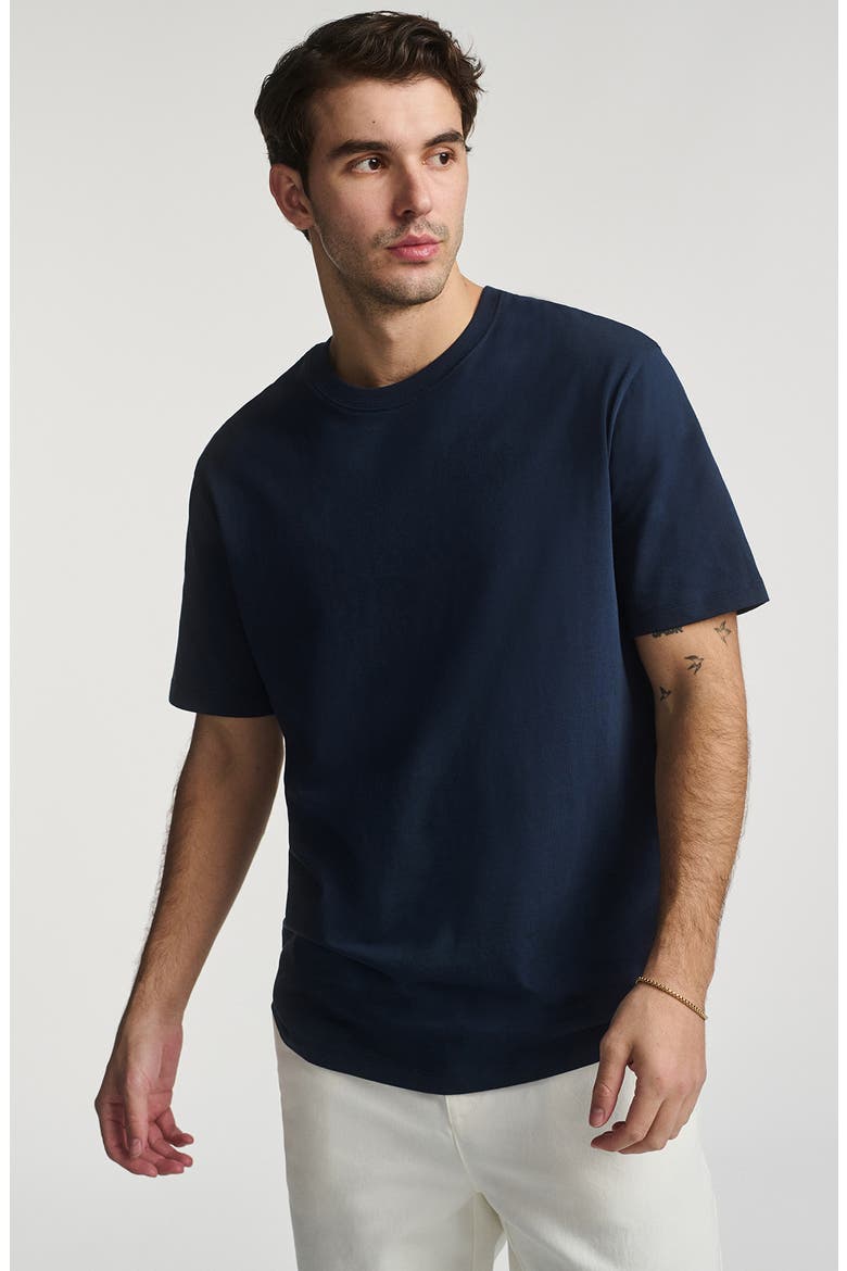 Crewneck T-Shirt, Alternate, color, BLACK IRIS
