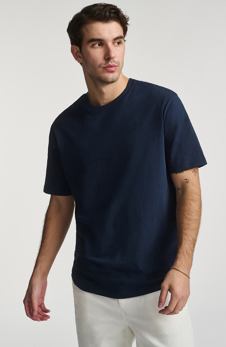 Mavi Jeans Crewneck T-Shirt, Alternate, color, Black Iris