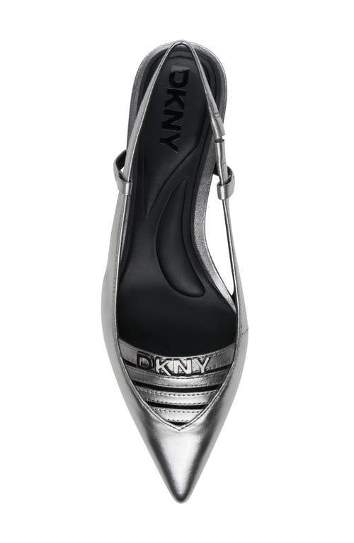 Dkny Mikado Slingback Pointed Toe Flat
