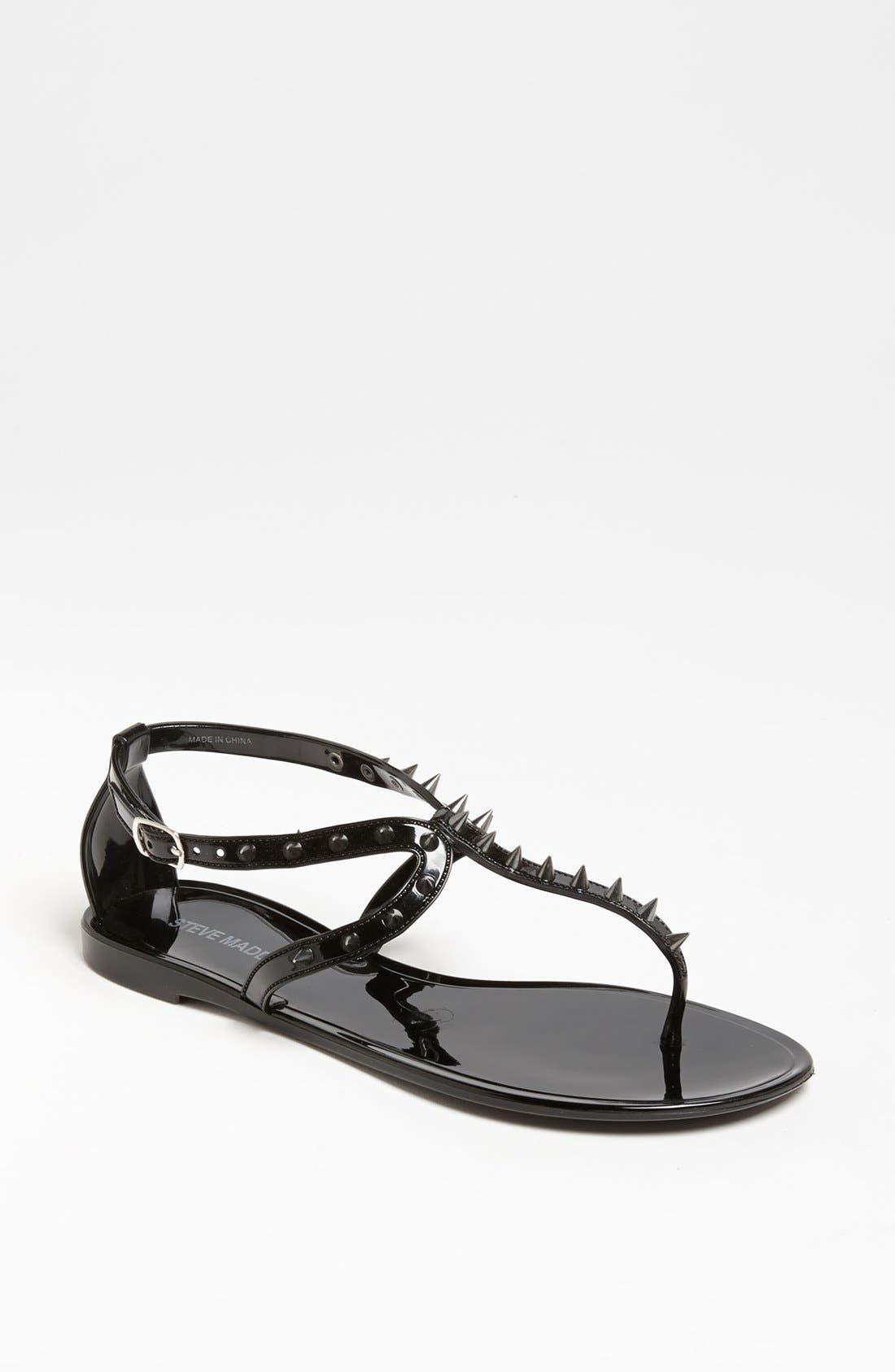'Jelybely' Spike Sandal, Main, color, BLACK