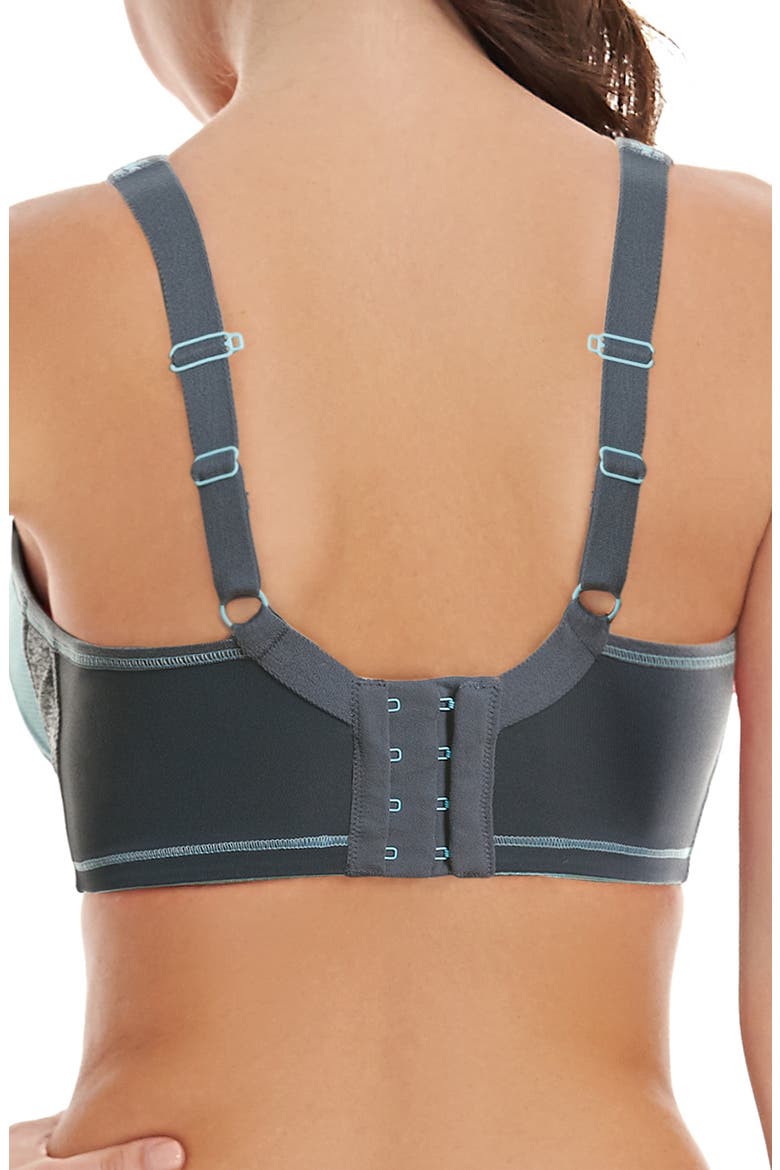 Sonic Underwire Sports Bra, Alternate, color, CARBON