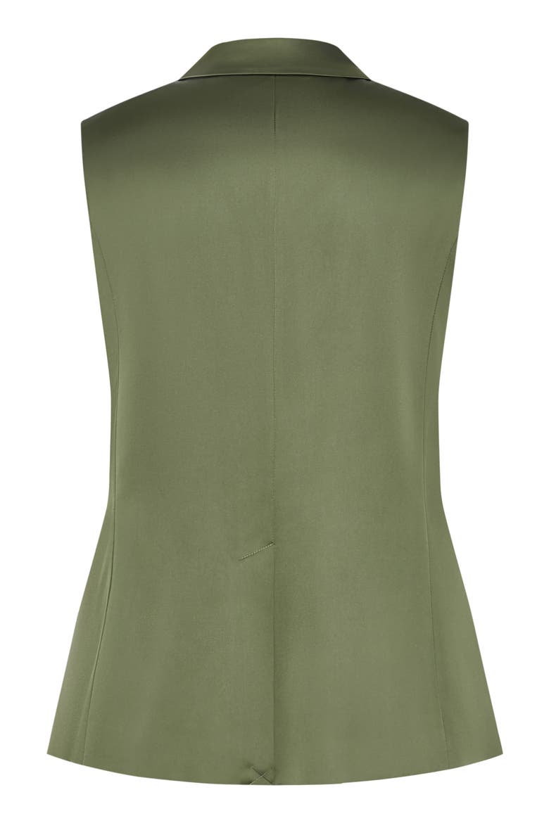 Rylie Double Breasted Vest, Alternate, color, OLIVE