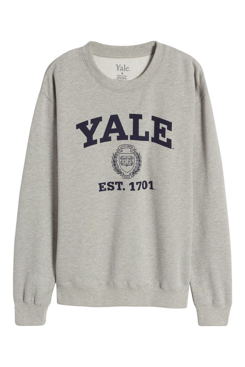 Yale Graphic Sweatshirt, Alternate, color, HEATHER GREY