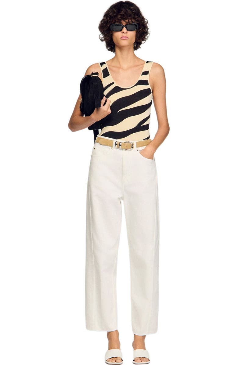 SANDRO LE MAMBO suede bag, Alternate, color, Black