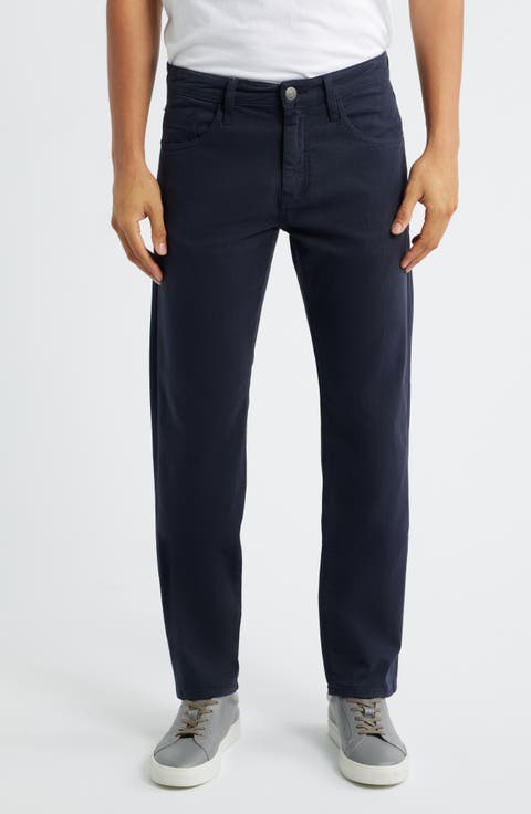 Zach Straight Leg Jeans (Navy Stripe) (Regular & Big)