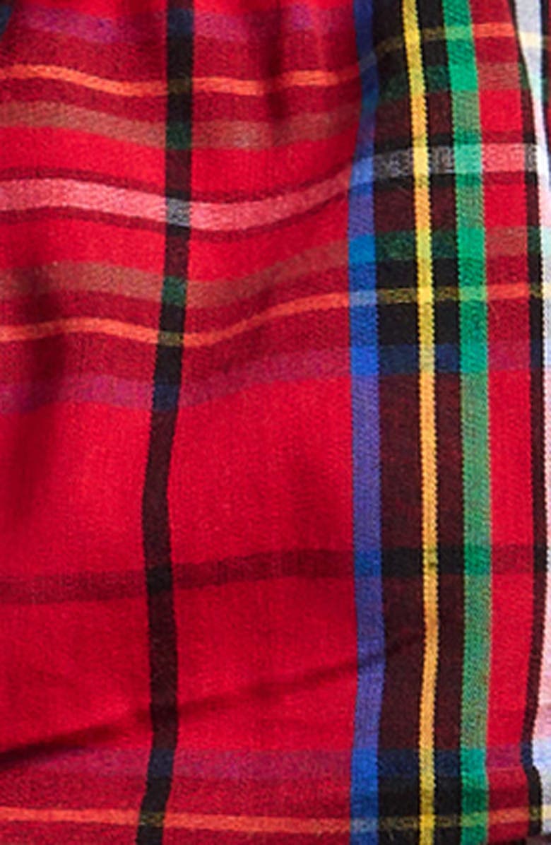 RuffleButts Nicholas Plaid Dress & Bloomers Set, Alternate, color, Red