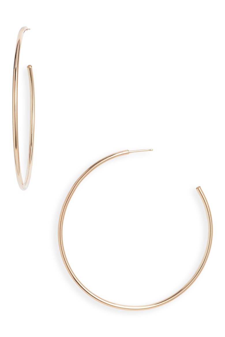 Everyday Hoop Earrings, Main, color, 14K GOLD FILL