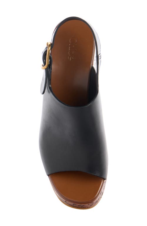 Chloé Maxime Wedge Sandals In Black