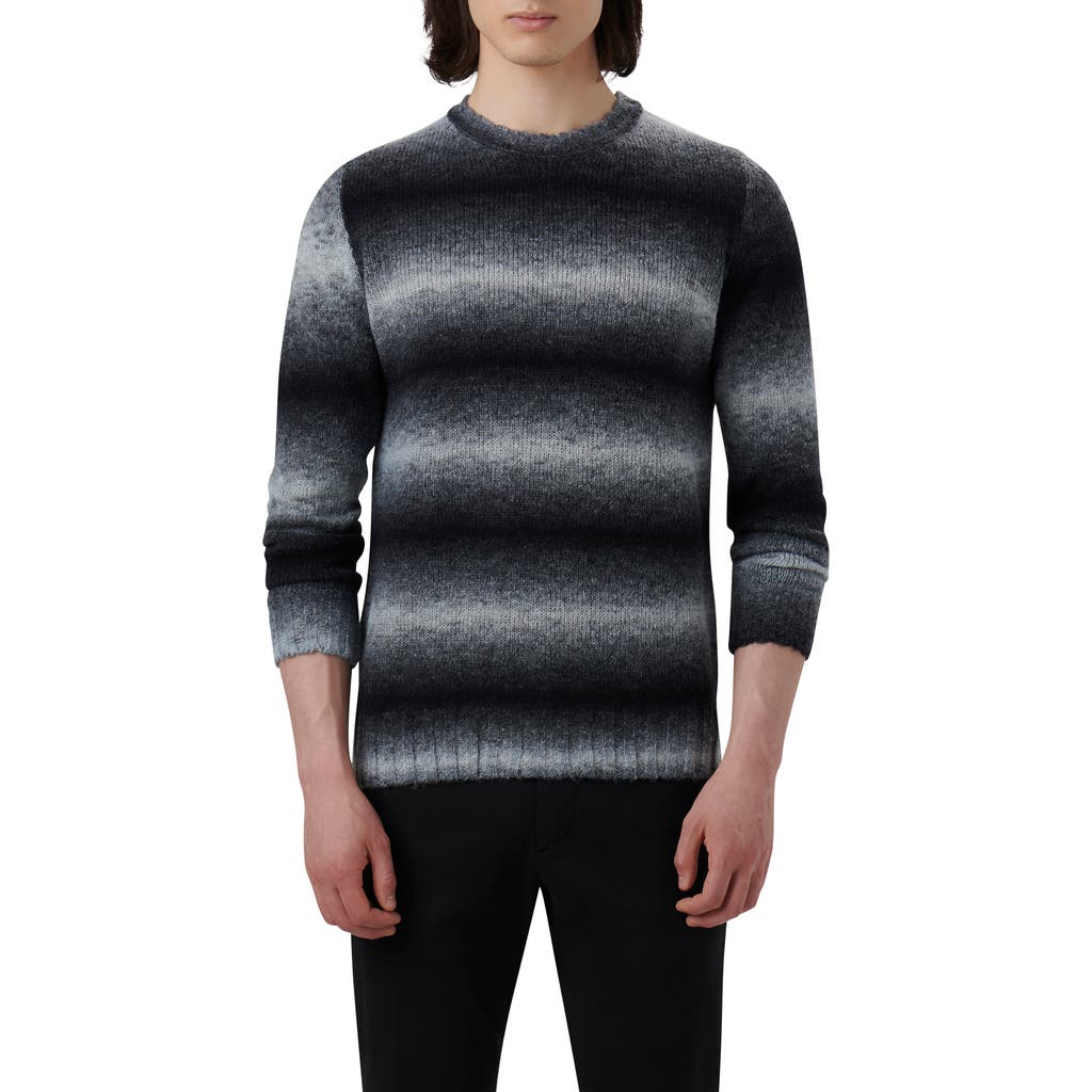 Bugatchi Gradient Stripe Sweater In Gray