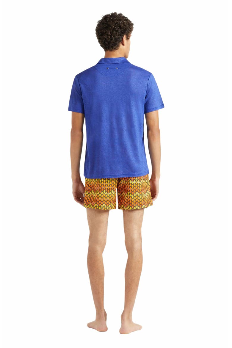 Men's Solid Linen Jersey Polo Shirt, Alternate, color, MARRAKECH