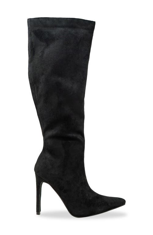 Chase & Chloe Chase And Chloe Knee High Boot In Black