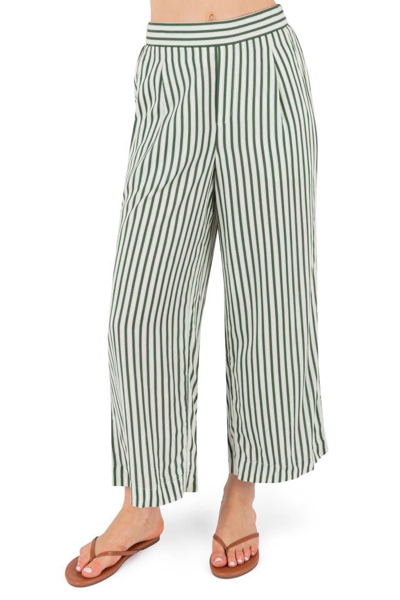 Roadside Stripe Wide Leg Pants, Main, color, EDEN
