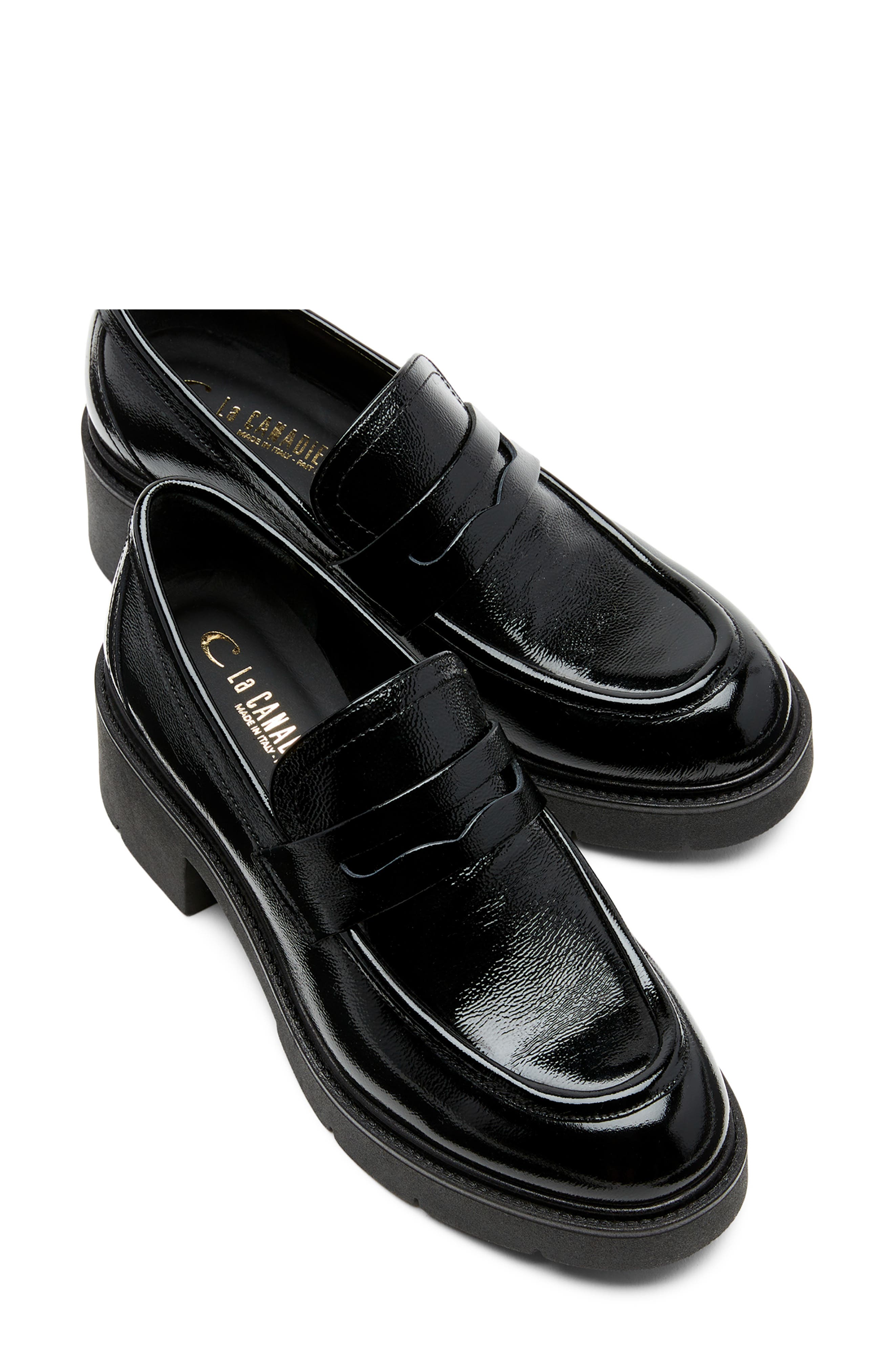 La Canadienne Alisa City Dry<sup>™</sup> Loafer, Alternate, color, Black Leather