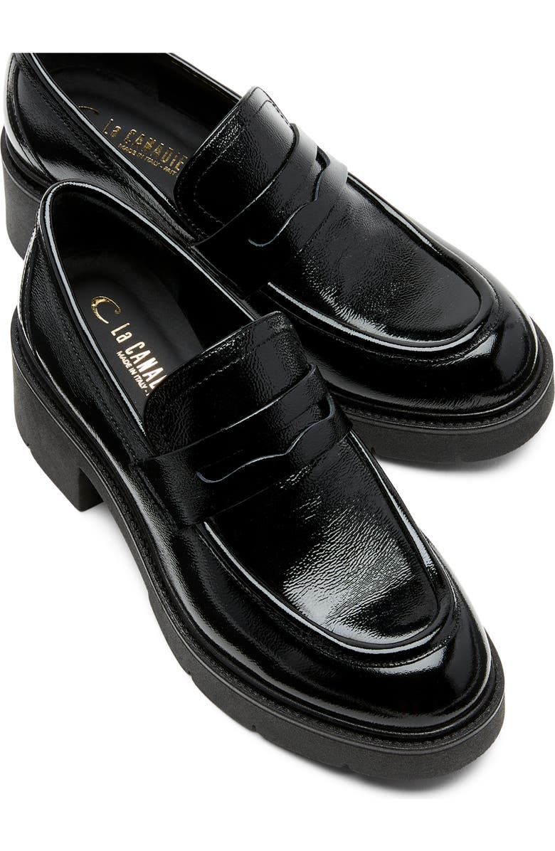 La Canadienne Alisa City Dry<sup>™</sup> Loafer, Alternate, color, Black Leather