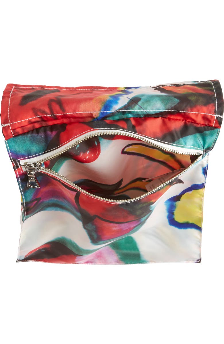 OUR LEGACY Army Melting Flowers Nylon Pocket Bag, Alternate, color,