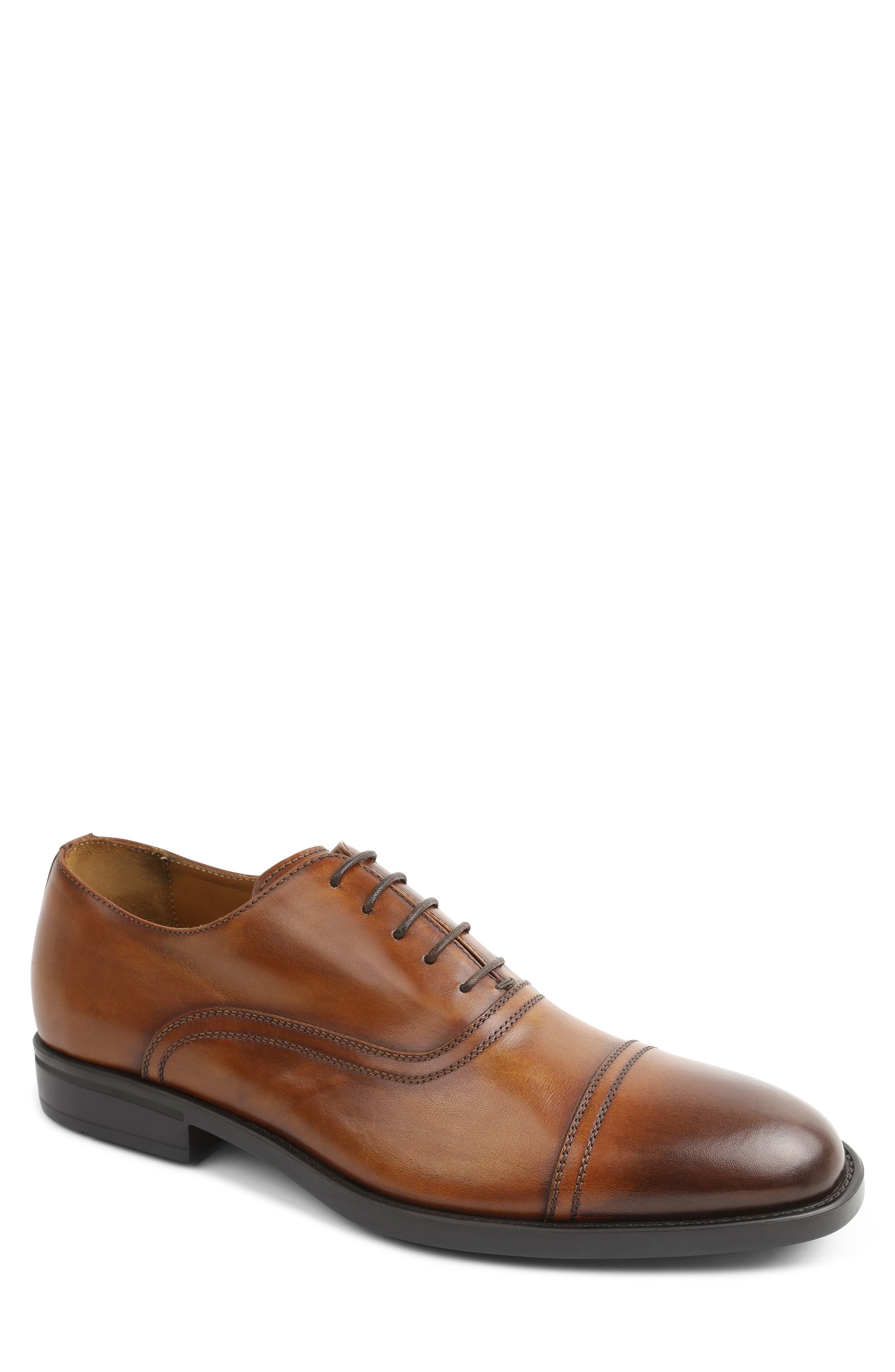 Butler Cap Toe Oxford, Main, color, COGNAC