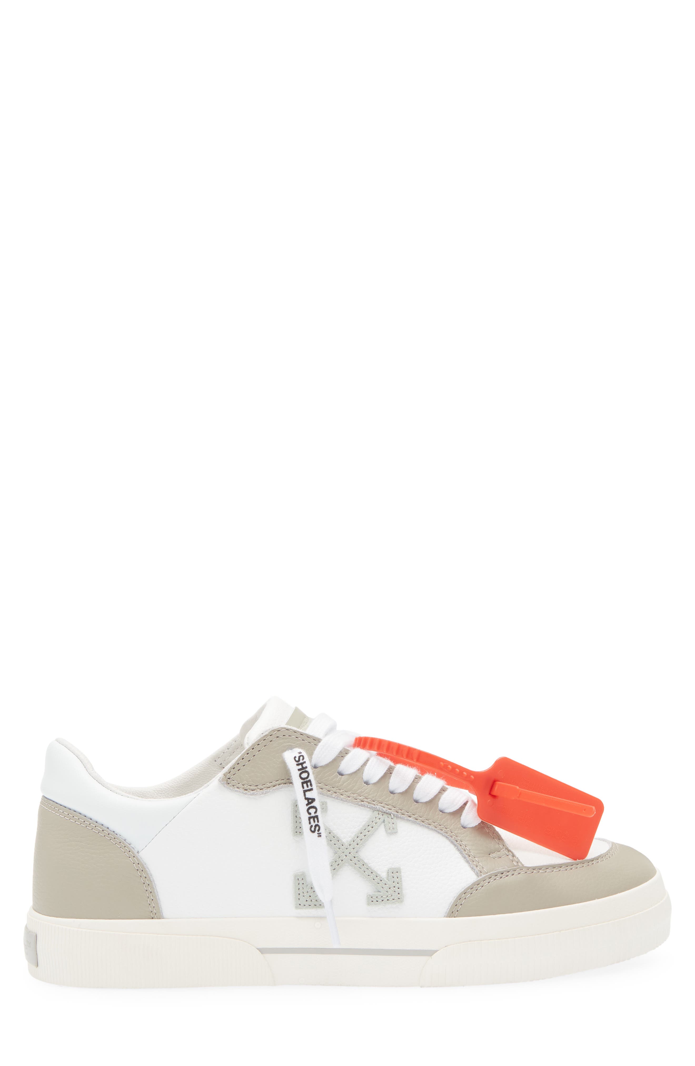 Off-White Low Vulcanized Sneaker, Alternate, color, White - Sage