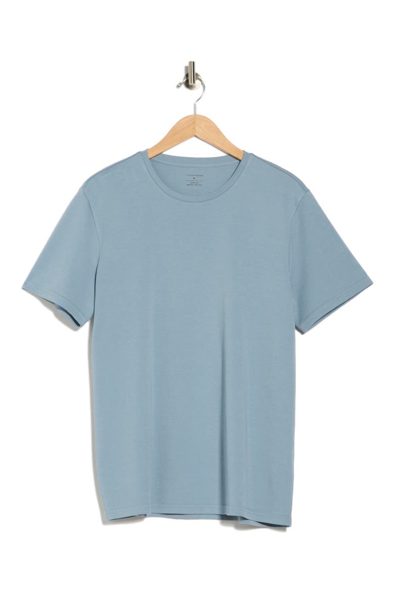 Cotton Crew T-Shirt, Alternate, color, BLUE WINDWARD