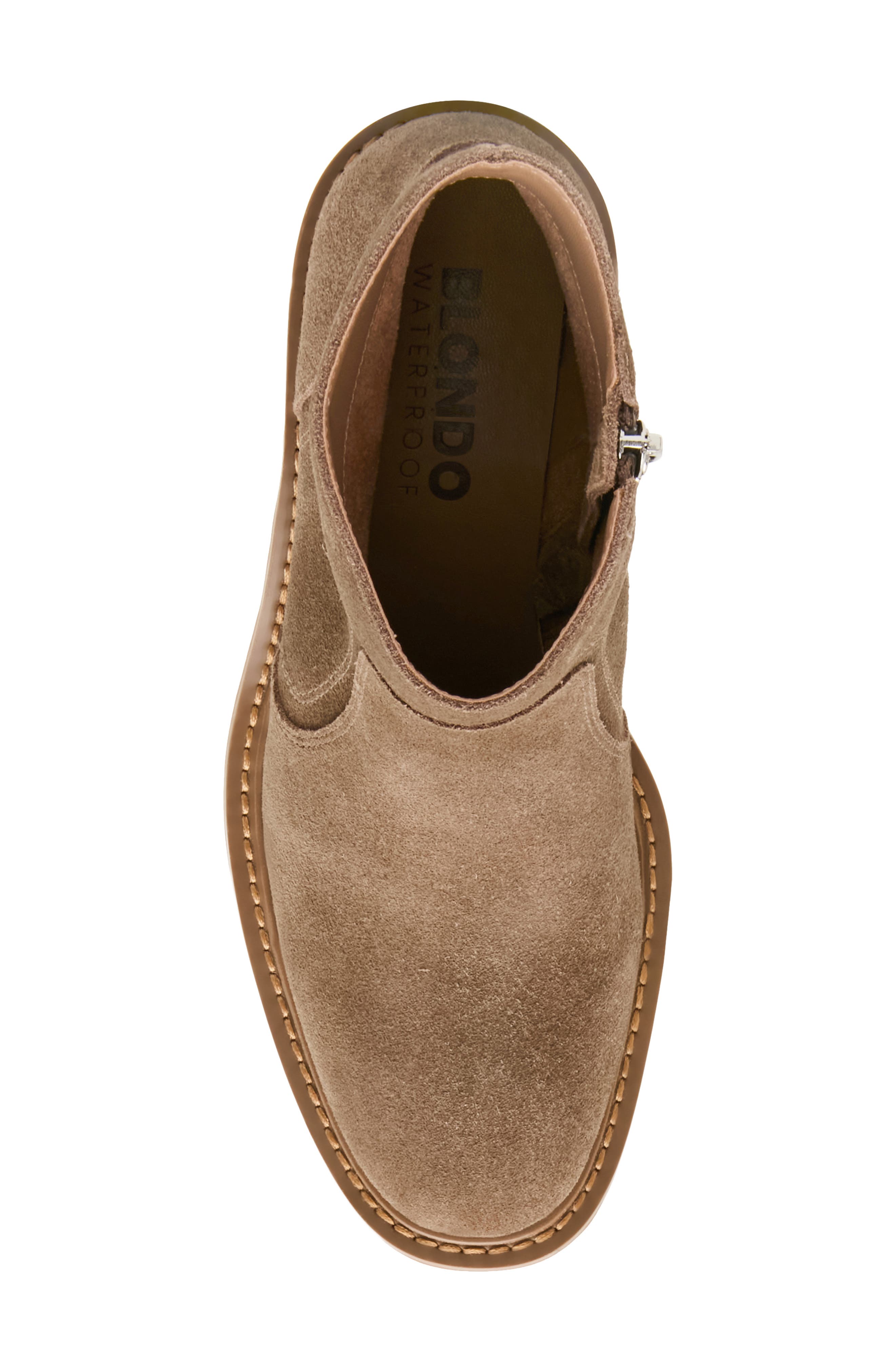 Laylani Waterproof Bootie, Alternate, color, TAUPE SUEDE