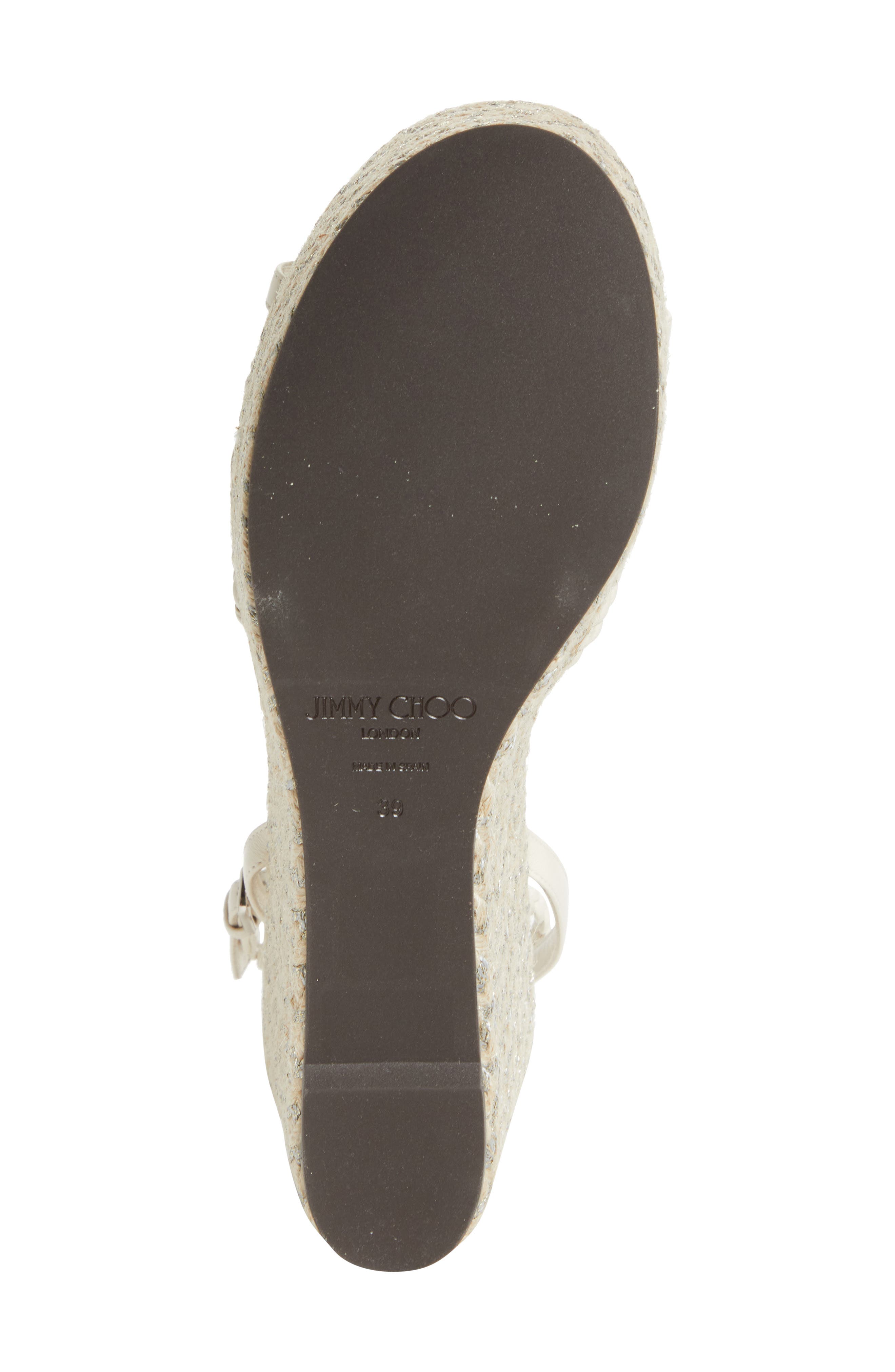 Dree Platform Espadrille Sandal, Alternate, color, LATTE