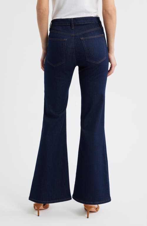 Frame The Pixie Icon High Waist Flare Jeans In Blue