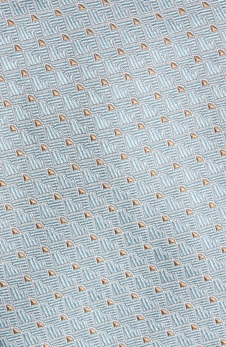 Canali Geometric Silk Tie, Alternate, color, Light Green