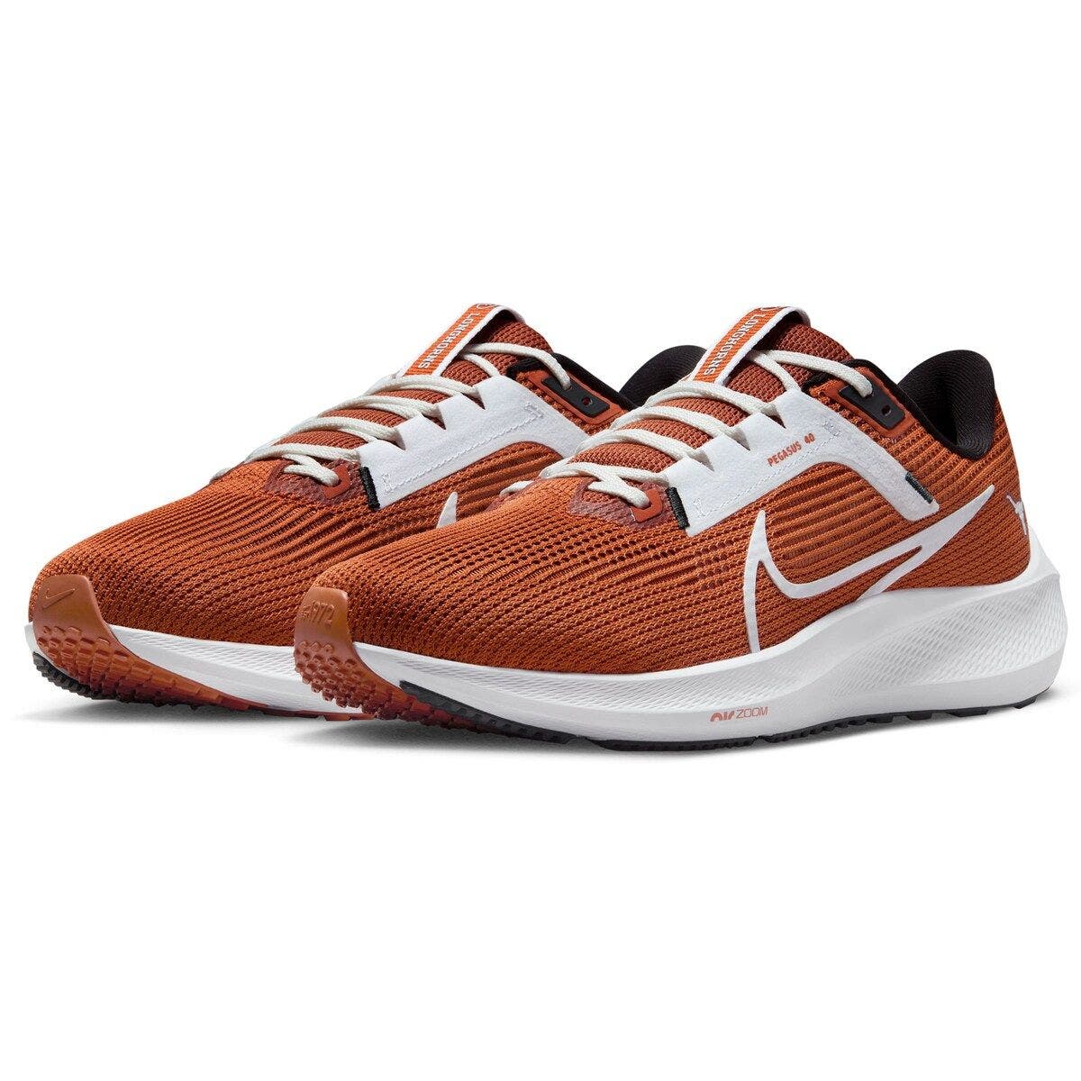 Nike Unisex Nike Texas Orange Texas Longhorns Zoom Pegasus 40 Running Shoe, Main, color, 