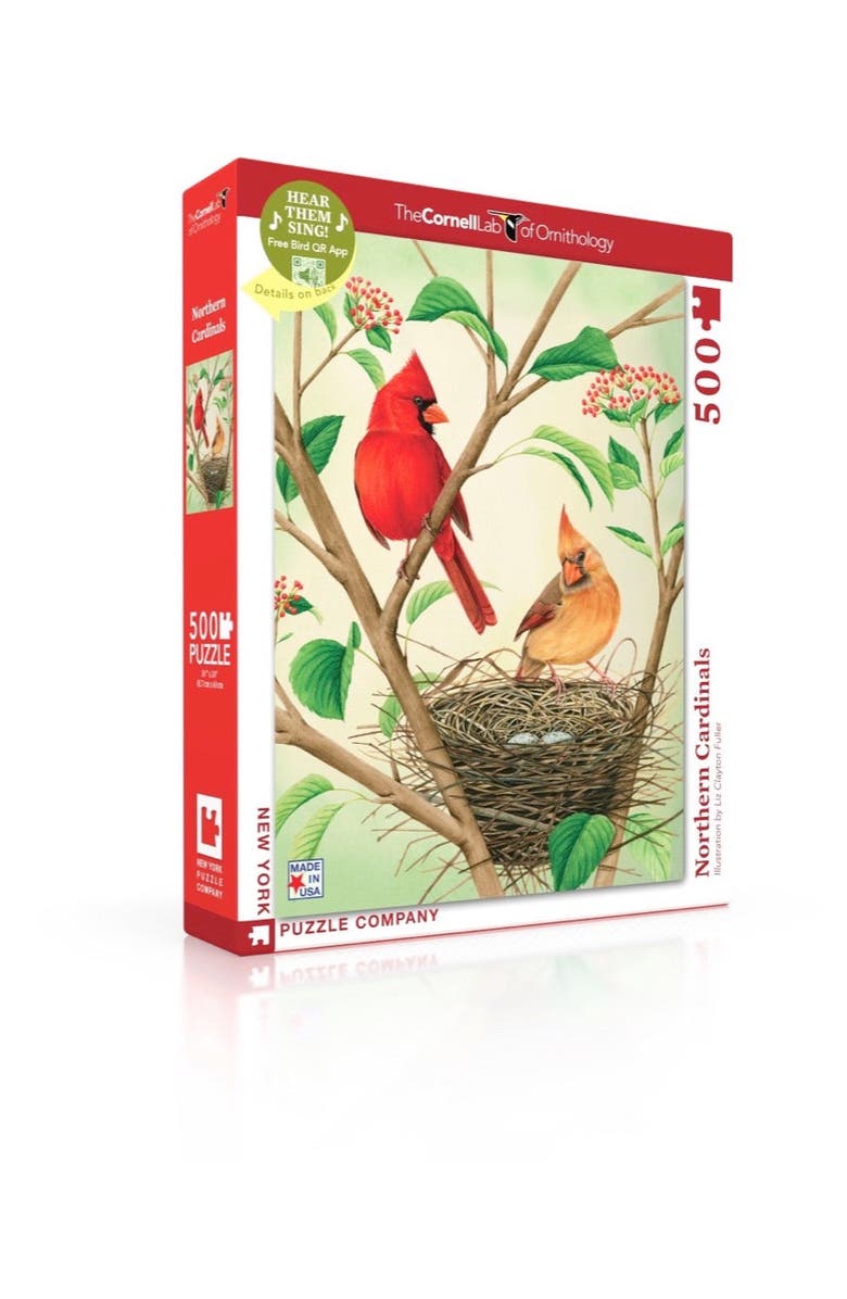 NEW YORK PUZZLE COMPANY Northern Cardinals 500 Piece Puzzle, Alternate, color, NO COLOR