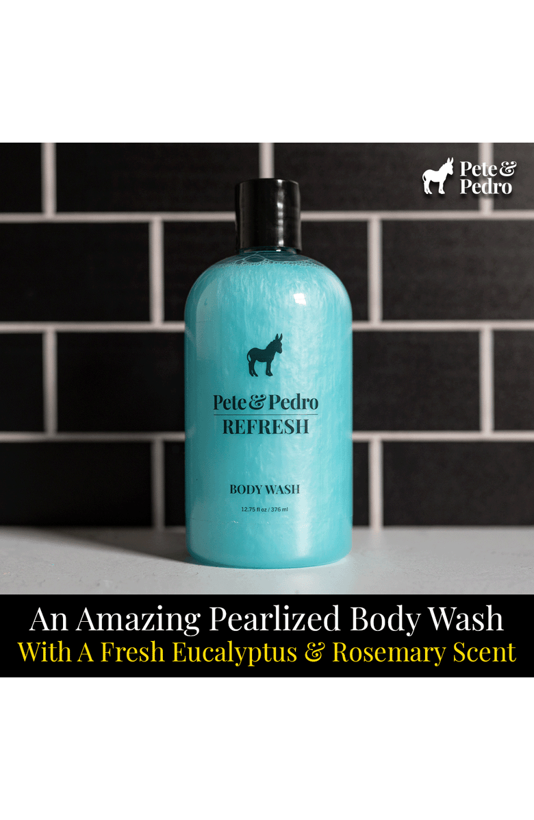 Pete & Pedro REFRESH Energizing Eucalyptus Body Wash, Alternate, color, Aqua