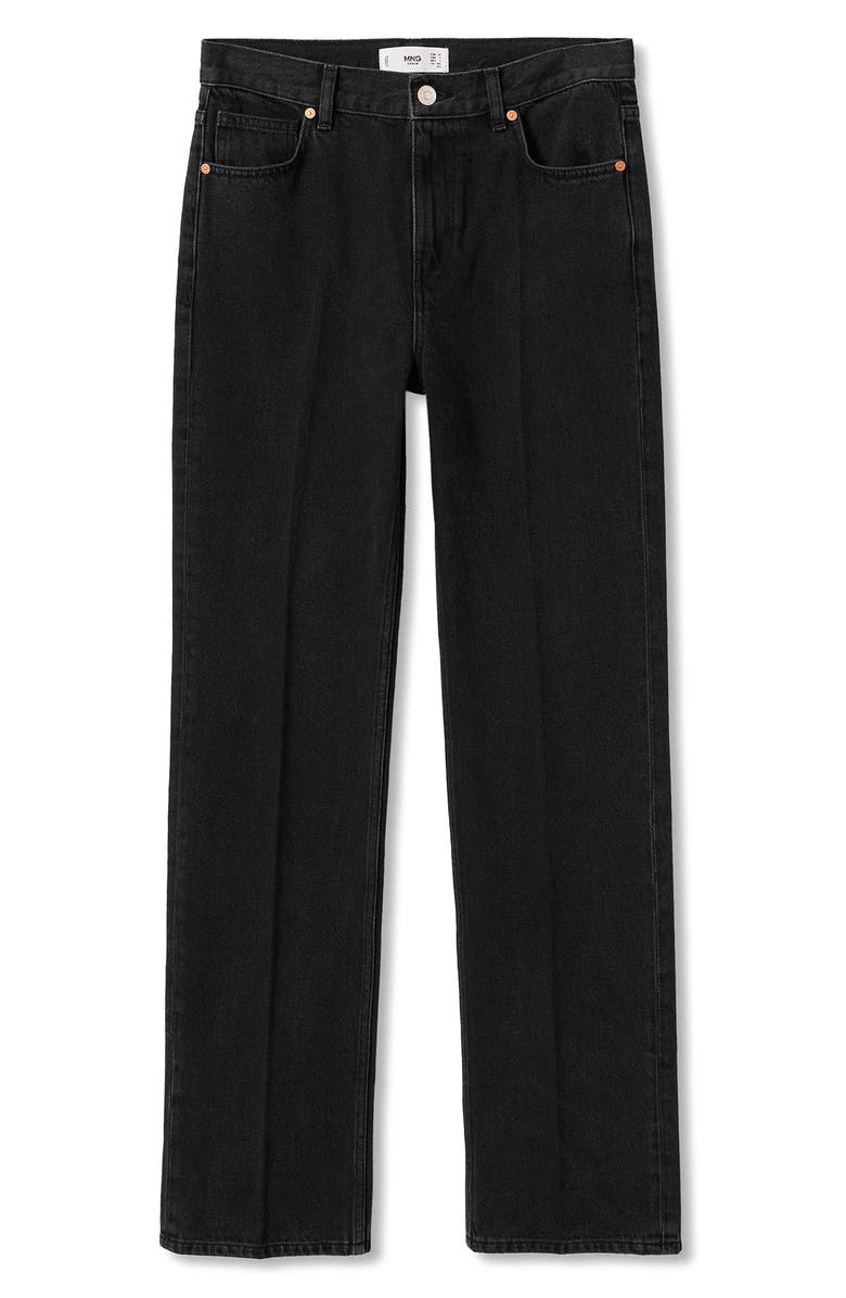 MANGO High Waist Straight Leg Jeans, Alternate, color,