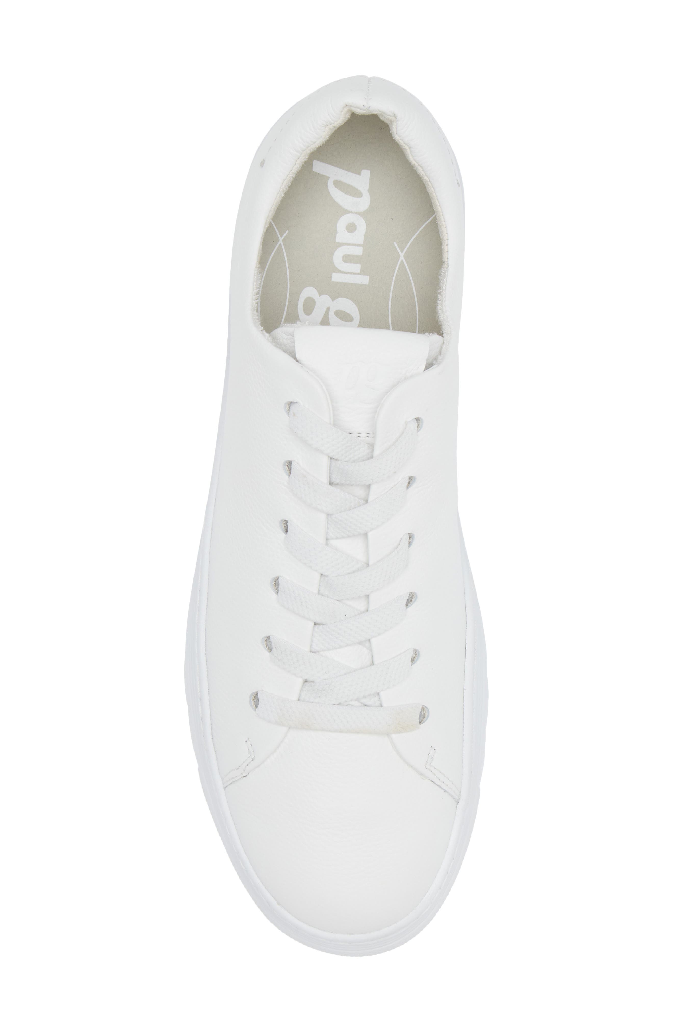 Paul Green Grip Sole Sneaker, Alternate, color, White Leather