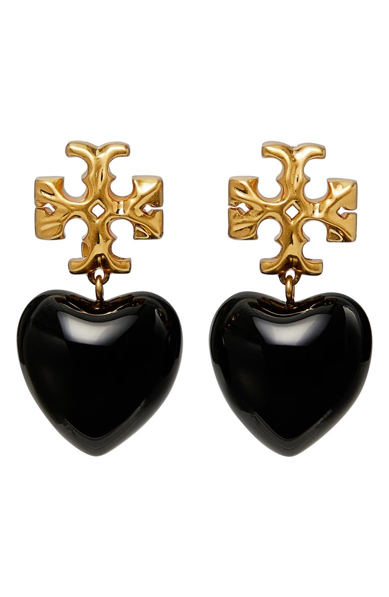 Tory Burch Roxanne Heart Drop Earrings, Main, color,