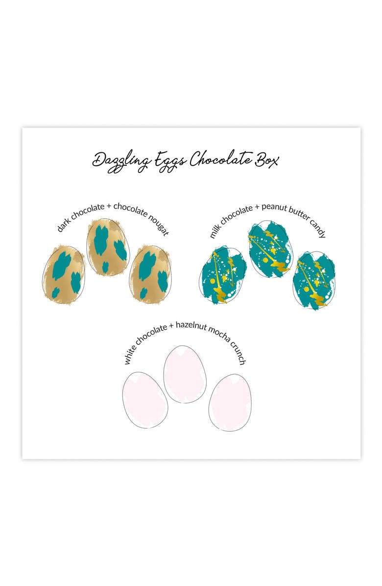 Maggie Louise Confections Dazzling Eggs 9-Piece Chocolate Set, Alternate, color, 