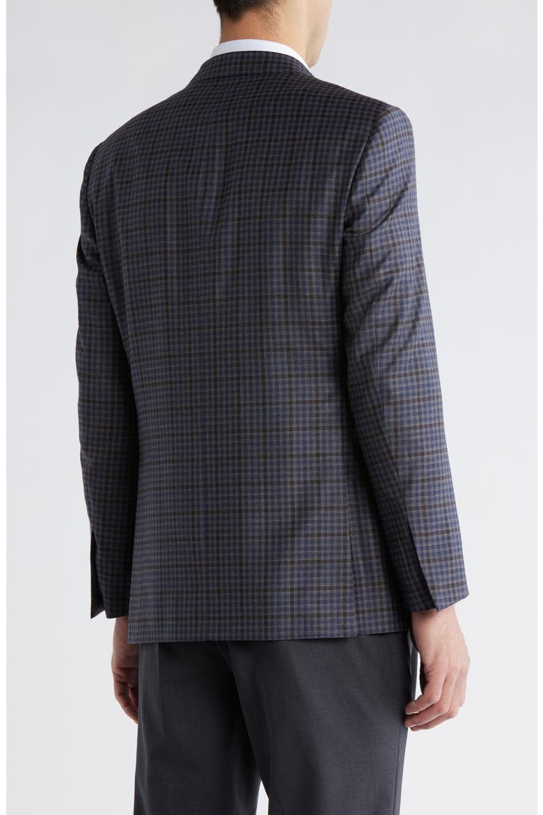 Check Wool Sport Coat, Alternate, color, MID GREY