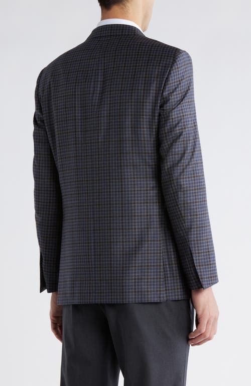 Samuelsohn Check Wool Sport Coat In Animal Print