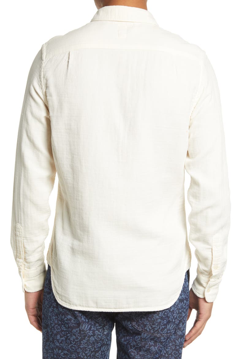 The Ripper Trim Fit Double Gauze Button-Up Shirt, Alternate, color, IVORY