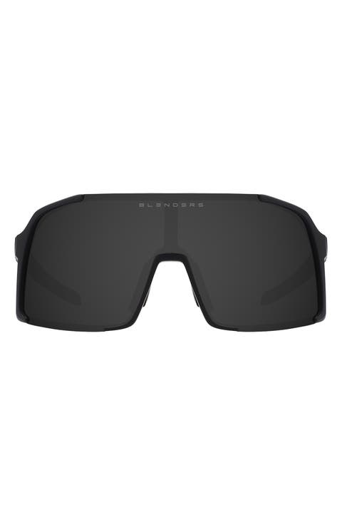 Exposé 132mm Polarized Semi Rimless Shield Sunglasses