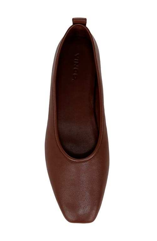 Vince Vivian Ballet Flat In Coffee