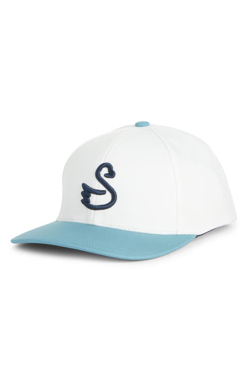 Swannies Zane Snapback Baseball Cap in Pacific 