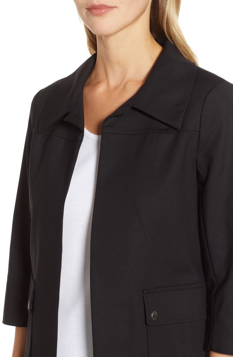 Ming Wang Collared Crop Jacket, Alternate, color, 