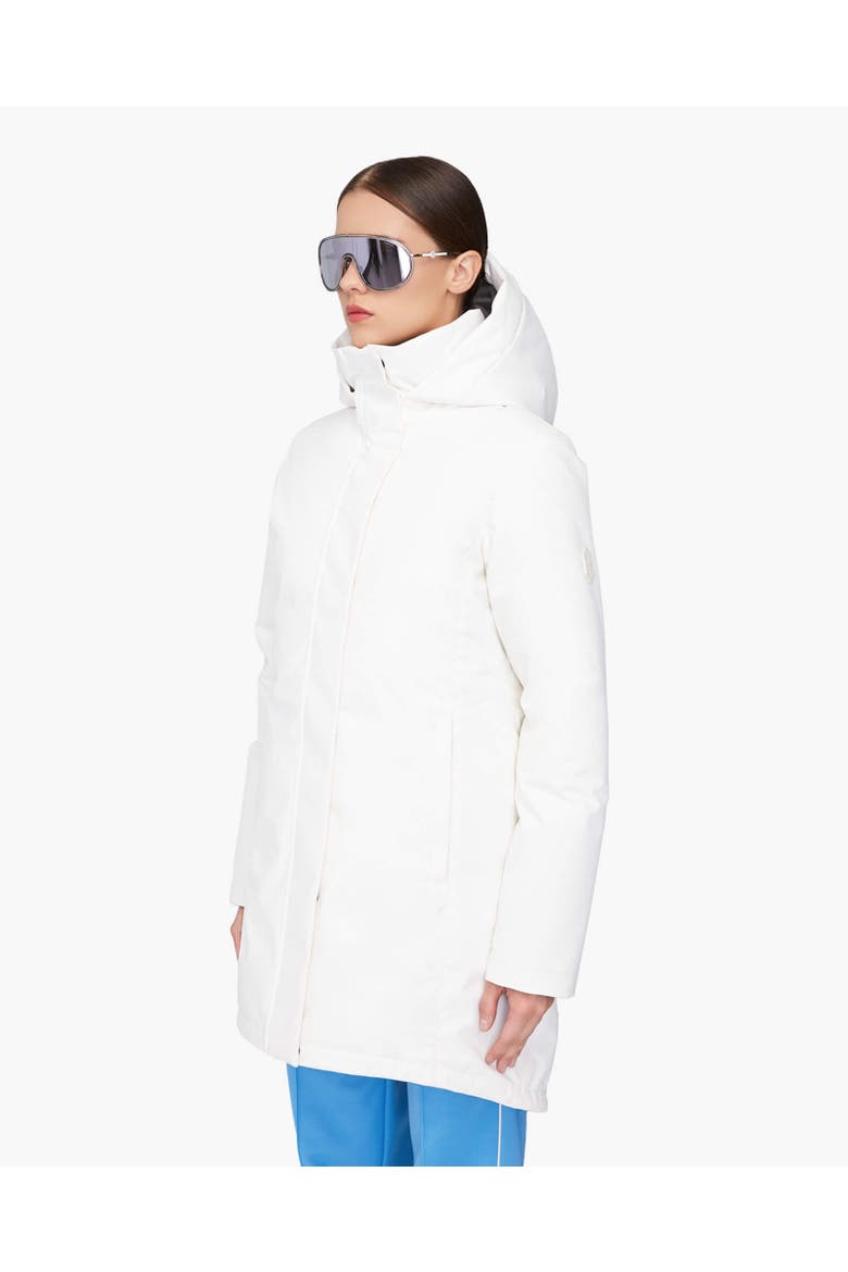 GENIA | Hooded Down Winter Jacket, Alternate, color, Ivory