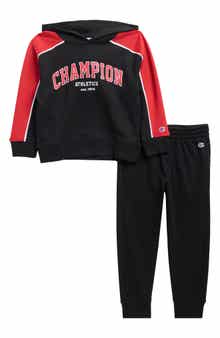 Champion Kids' Colorblocked Graphic Hoodie & Joggers Set