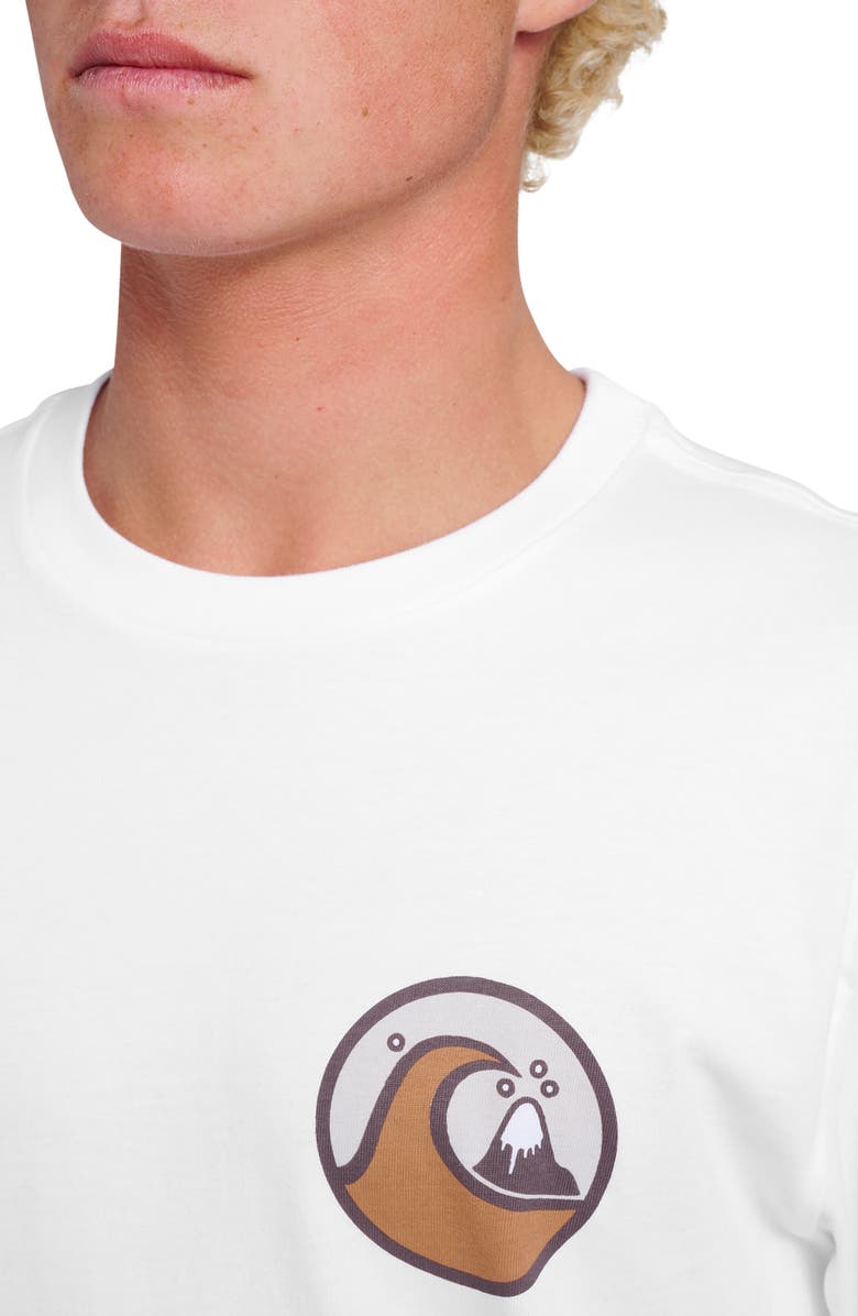 Quiksilver Jungle Wave Graphic T-Shirt, Alternate, color, White