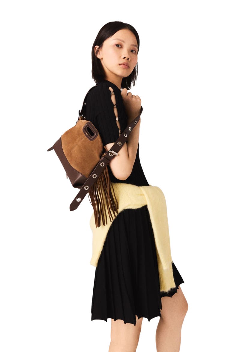 Mini knit dress, Alternate, color, Black