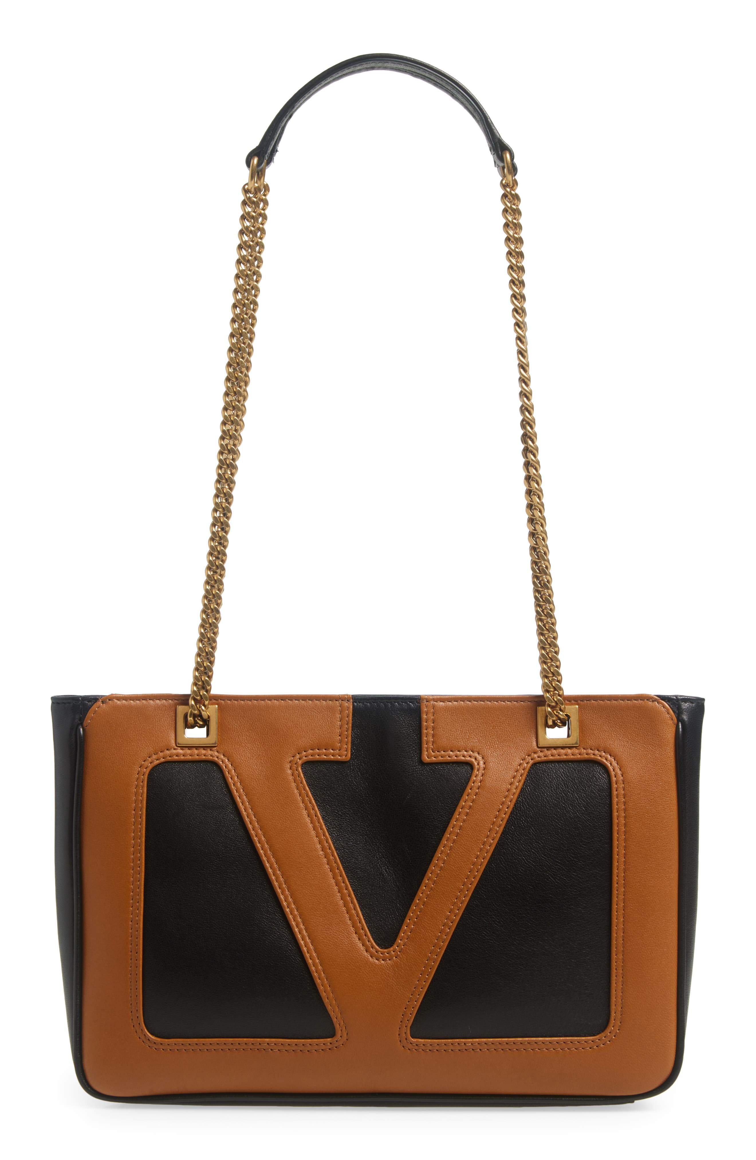 Valentino Garavani Small Viva Superstar Leather Shopper, Main, color, 
